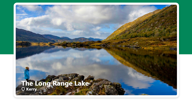 The Long Rand Lake situated within Killarney National Park in the county of Kerry