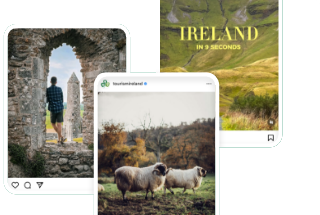 A collection of posts from the Tourism Ireland social media pages